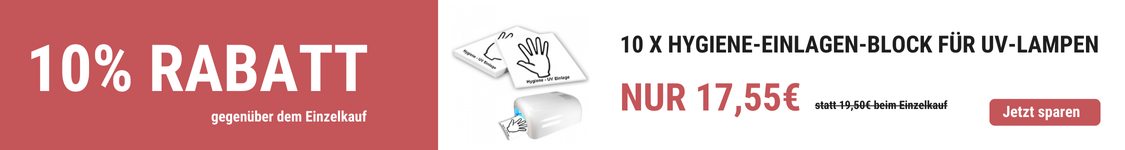 Promo UV Blöcke Auflage