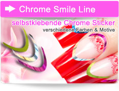 Chrome Smile Line Aufkleber