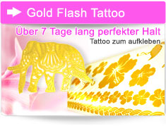 Gold Flash Tattoo