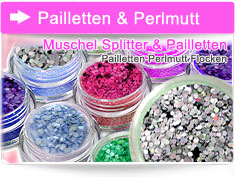 Perlmuttfolie Pailletten Nageldesign