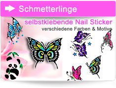 Schmetterling Nailart