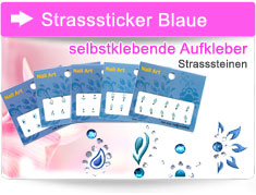 Nail Sticker Strass blau