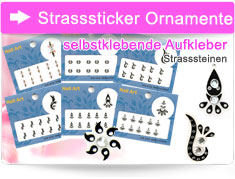 Strasssticker Ornamente