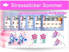 Strasssticker nail Sommer