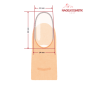 Preview: Abmessungen Guitar Nails, Nageltipps Gitarre
