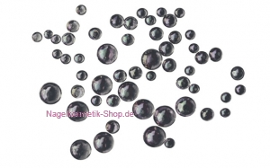 Glitter Strass-Pearls Schwarz