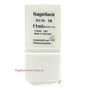 Nagellack Nr. 14 Weiß 11ml