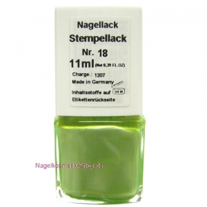 Nagellack Nr. 18 Metallic-Grün 11ml