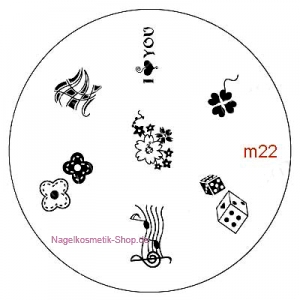 Stamping Schablone m22