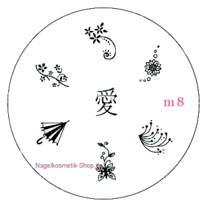 Stamping Schablone m8