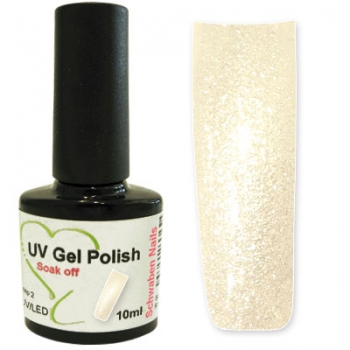 Schellack Glitter Weiss
