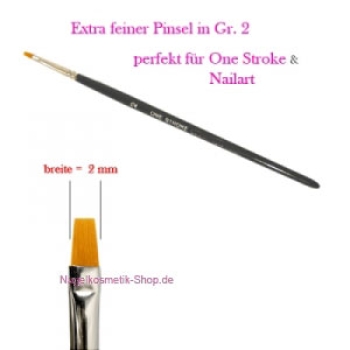 Pinsel One Stroke gerade