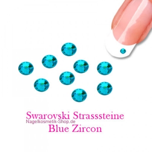 Swarovski Strasssteine 100 Stk. Blue Zircon