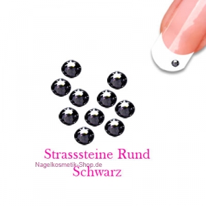 Glitter Strasssteine ca. 100 Stk./Farbe Schwarz