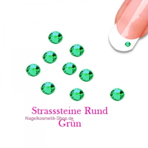 Glitter Strasssteine ca. 100 Stk./Farbe Grün