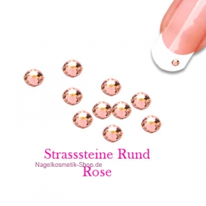 Glitter Strasssteine ca. 100 Stk./Farbe Rose