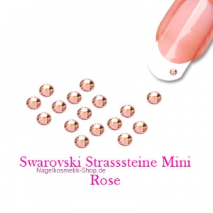 Swarovski Strasssteine Mini 100 Stk./Farbe rose