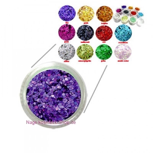 Pailletten Lila Nailart