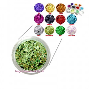Nailart Pailletten Smaragd Grün