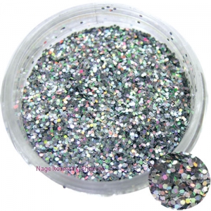 Glitterstaub 3D Silber