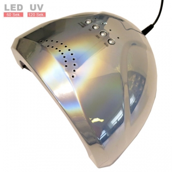 LED UV Lampe Silber Metallic