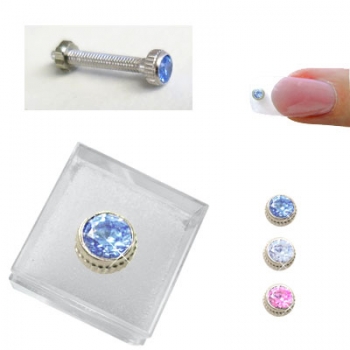 Nagelpiercing Stecker blue-sky