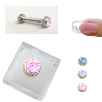 Nagelpiercing Stecker sweet pink