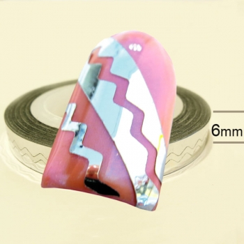 Nail Art Streifen silber breit