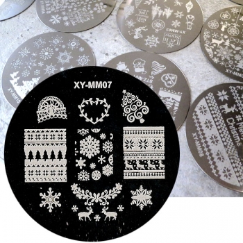 Stamping Schablone Weihnachten