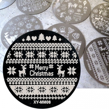 Stamping Schablone Weihnachtsmotive