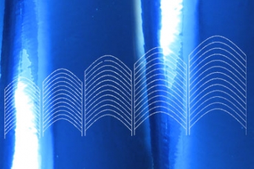 Chrom Smile Line blau Round