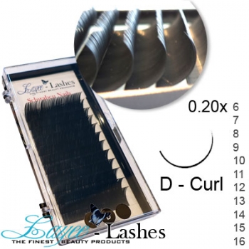 wimpern stark gebogen D curl