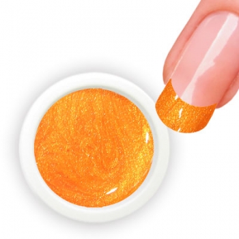 Farbgel metallic light orange
