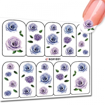 Nagelsticker Rose BOP031