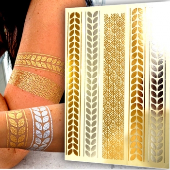 Flash Metallic Tattoos