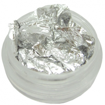Metallic Folie silber Nailart