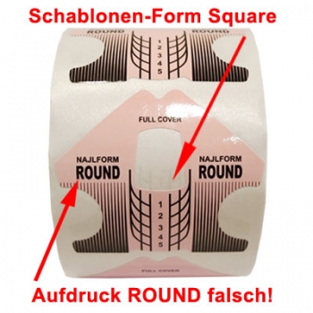 Modellier Schablonen Square