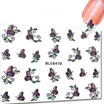 Nail Sticker Schmetterling BLE847D