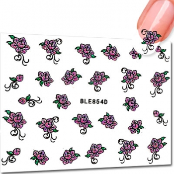 Nailart Sticker Blume BLE854D