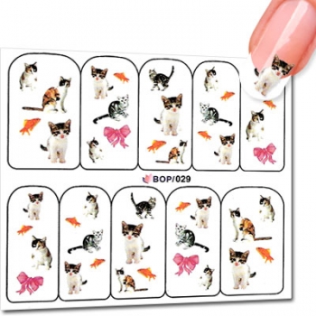 Nagelsticker Katze BOP029