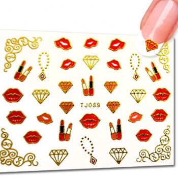 Nailsticker Gold TJ089