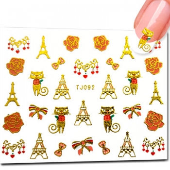 Nailsticker Gold TJ092