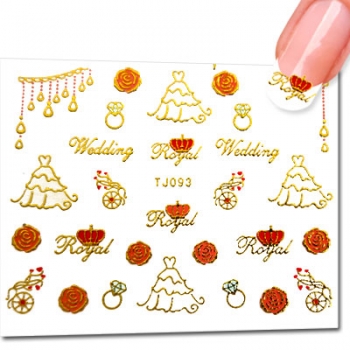 Nailsticker Gold TJ093
