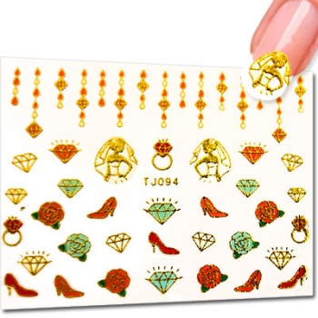 Nailsticker Gold TJ094