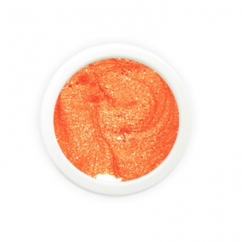 Neon Glitter Farbgel Orange