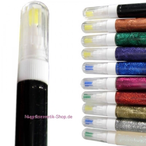 Nailart Pen Glitter schwarz