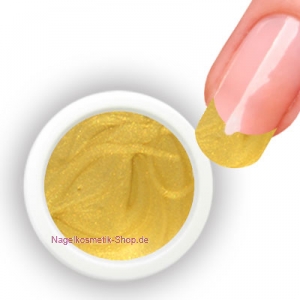 Perlmutt Farbgel gold