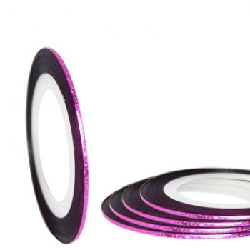 Zierstreifen Pink Glitzer