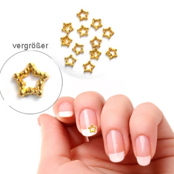 Nailart Overlays Sterne gold