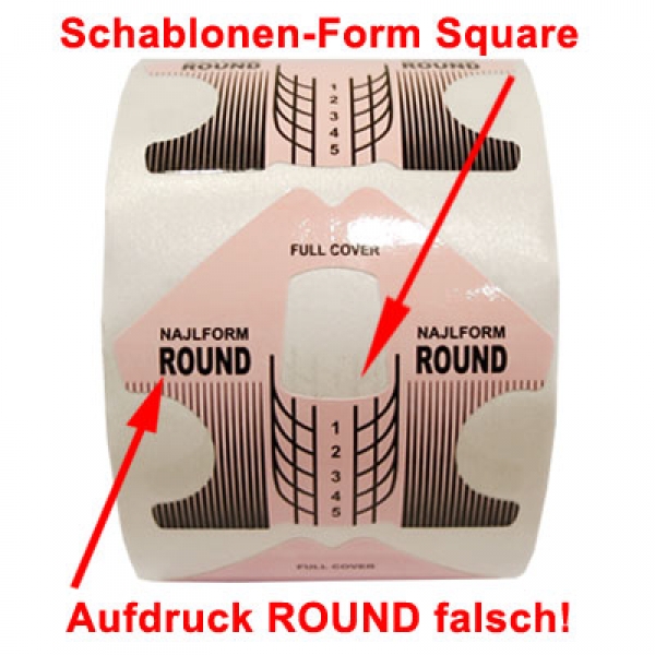 Modellier Schablonen Square